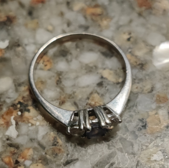 10K white gold & Tanzanite ring - Picture 14 of 14